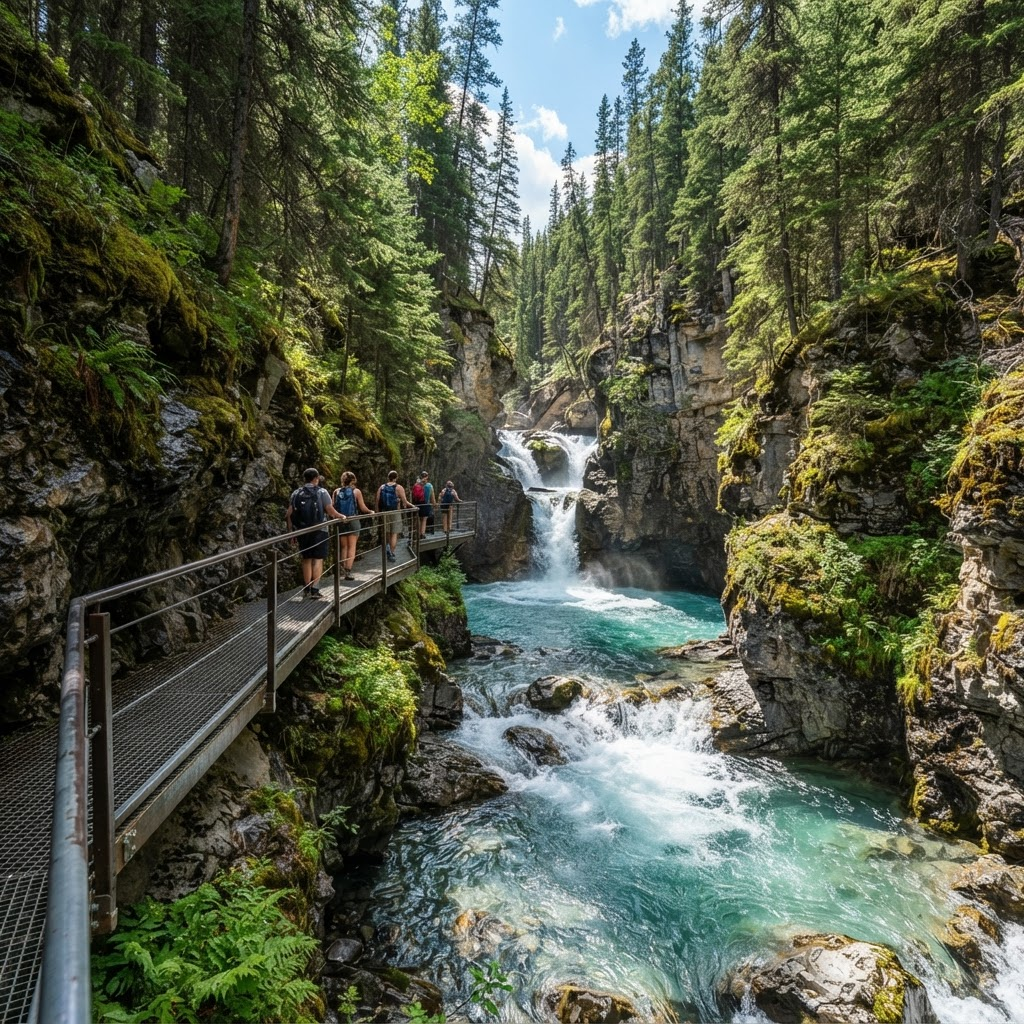 Johnston Canyon near Calgary