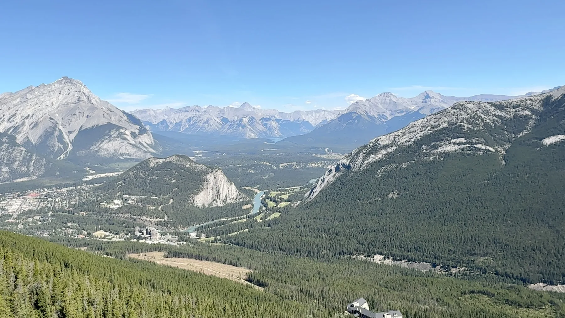 Bow Valley seen from Sulphur Mountain